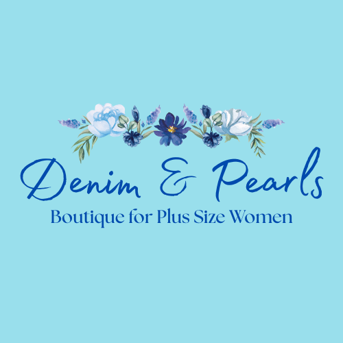 Denim Logo top flowers